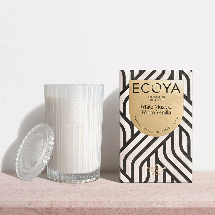 White Musk and Warm Vanilla Celebration Candle
