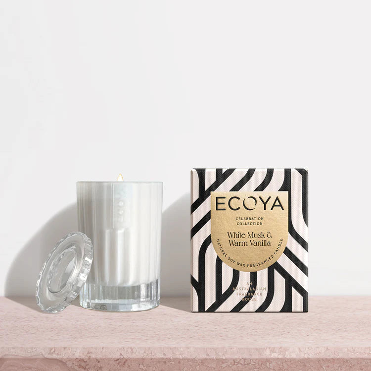 White Musk and Warm Vanilla Celebration Candle