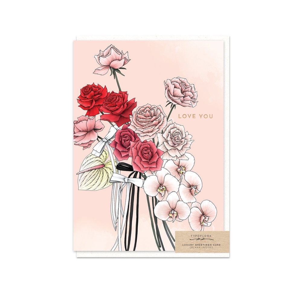 Love You Valentine's Card