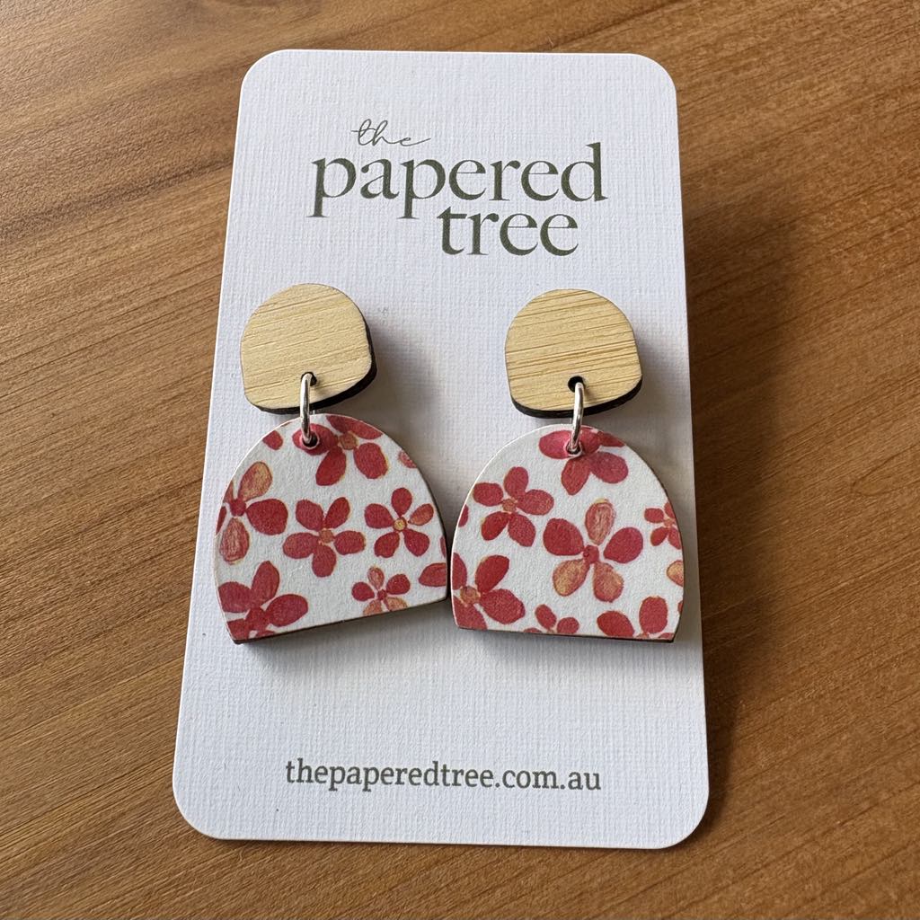 The Papered Tree Earring- Drop