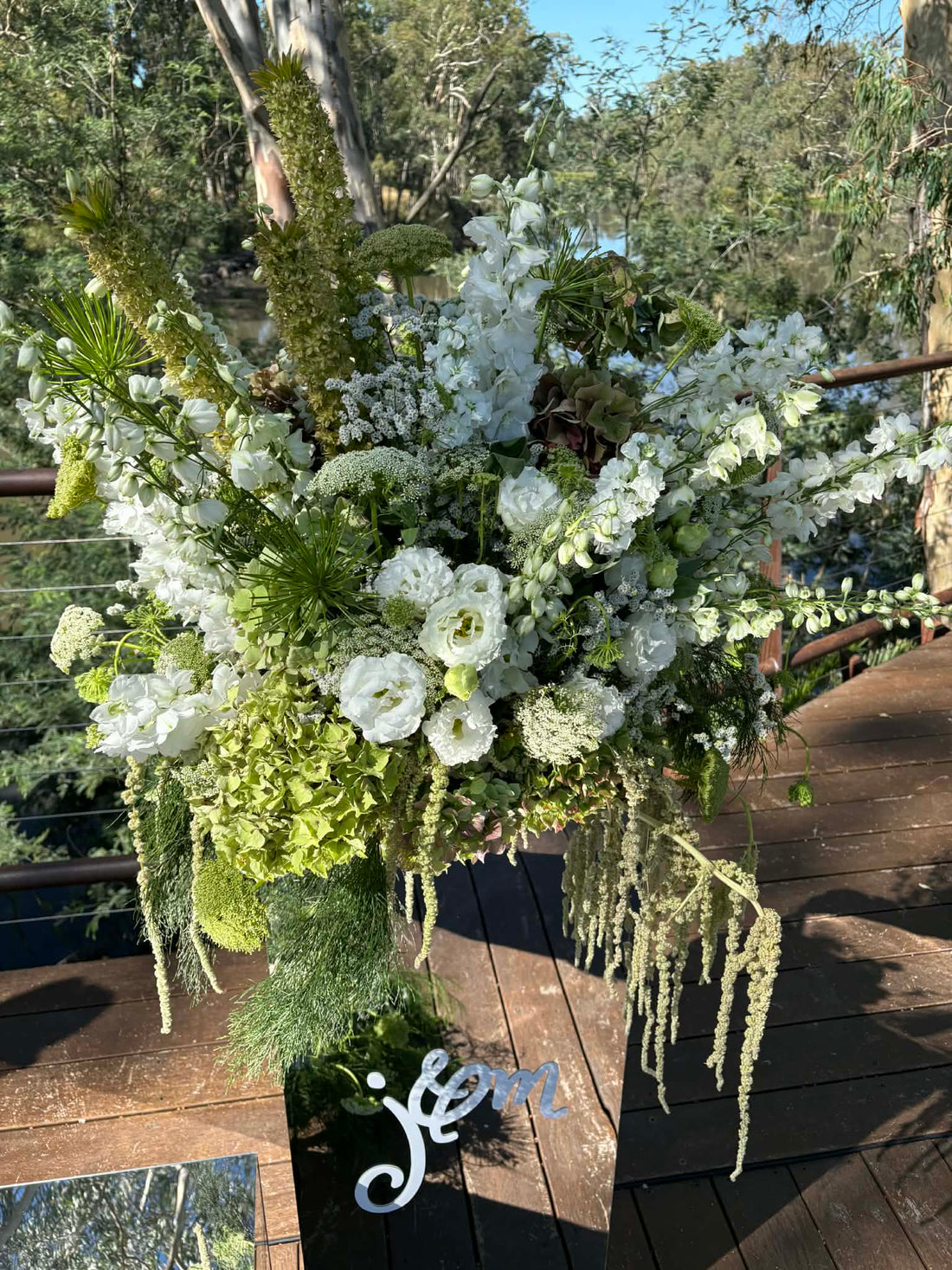 Elegant Green and White Wedding