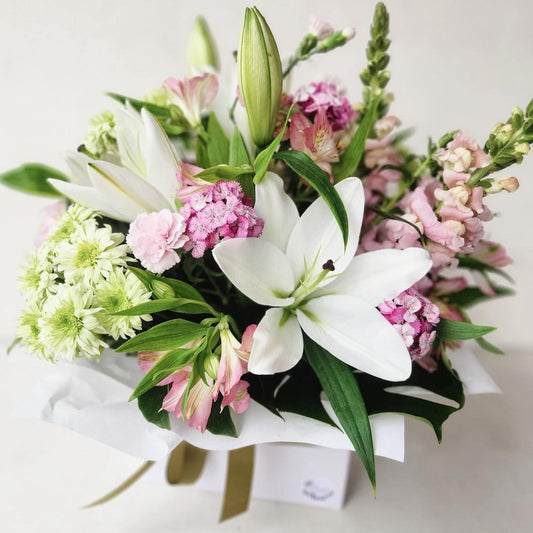 Pastel Boxed Arrangement