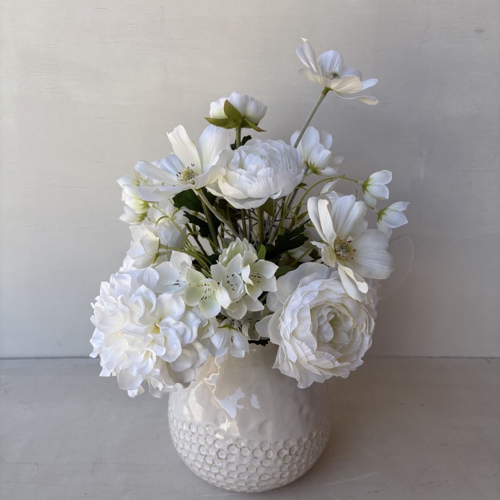 Pure White Bud Vase