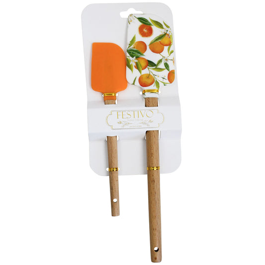 Citrus Patterned Spatula Set