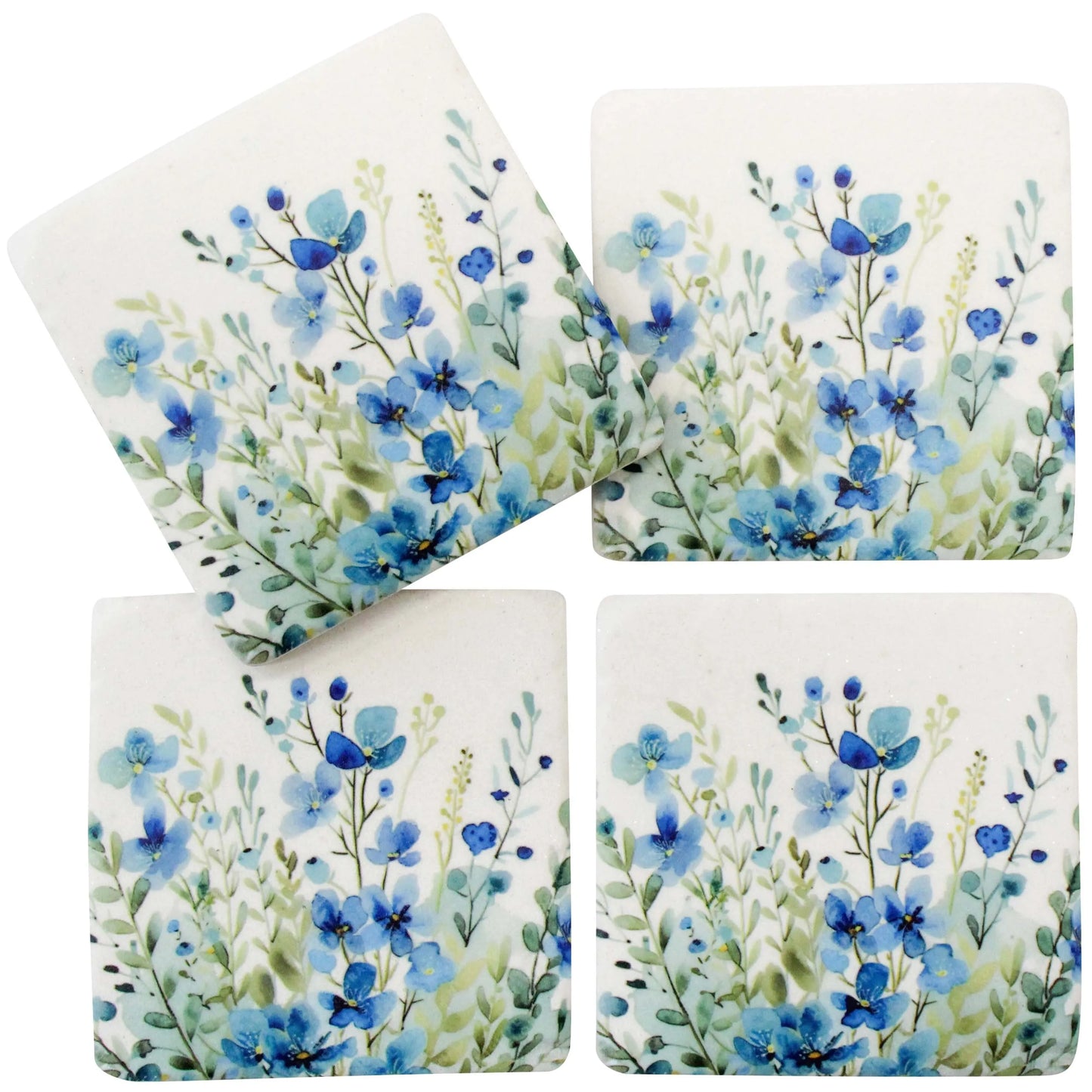 Blue Watercolour Coasters