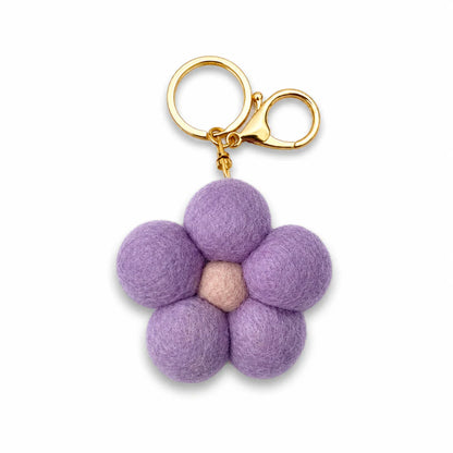 Felt Flower Keychain