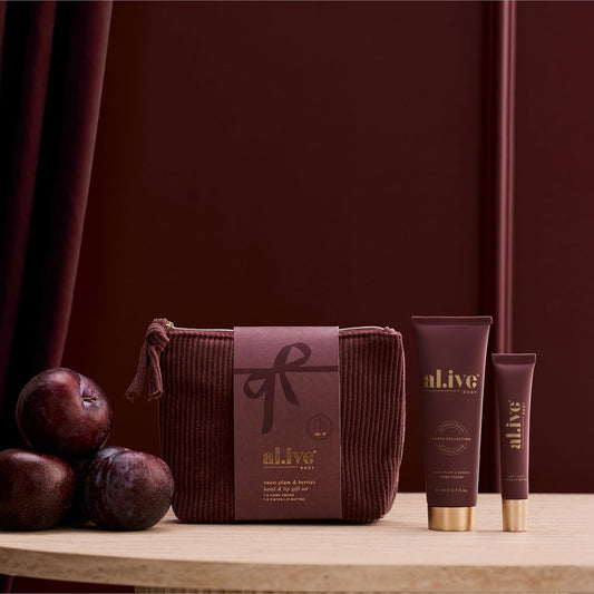 Sweet Plum and Berries Hand & Lip Set