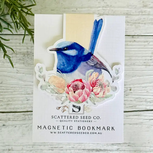 Blue Wren Book Mark
