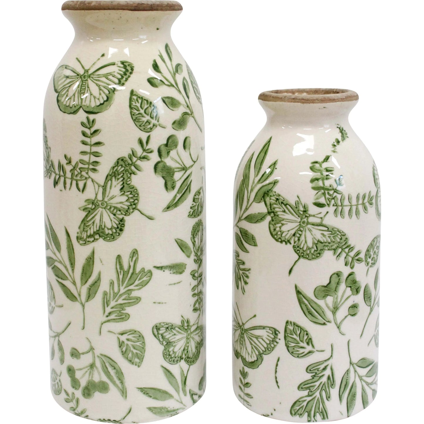 Green Enchanted Bud Vases