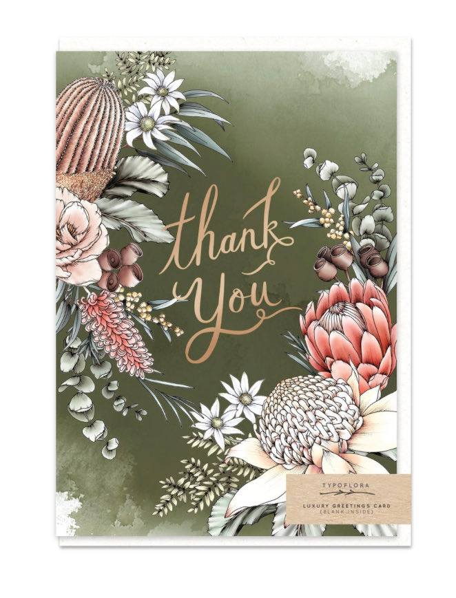 Typoflora Card