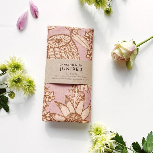 Dancing with Juniper Tea Towel