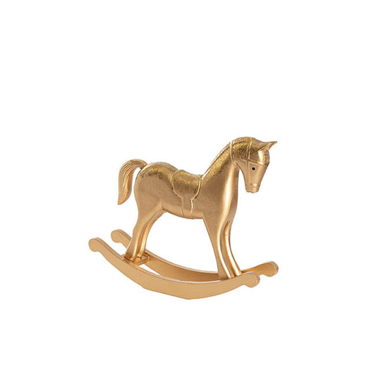 Gold Christmas Rocking Horse